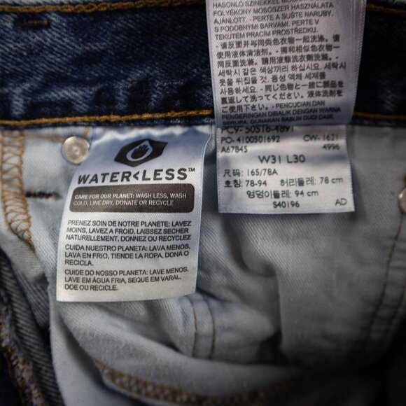 Levi's 516 Slim Straight Denim Jeans 31x30 - Picture 8 of 8